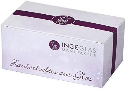 Inge Glas Златна Камбанка Немска Стъклена Украса За Коледната Елха Безплатен Кутия