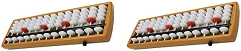 Toyvian 2 бр Пластмасови Abacus Soroban 13 Цифри Пръти Китайски Японски Кредитен Калкулатор Образователни Инструменти