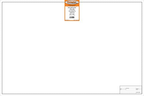 Листа пергамент Clearprint със заглавие Инженер, 11x17 инча, 16 килограма, 60 ГОРИВО, 1000Ч, памук, 100 Листа в опаковка, Полупрозрачно-бял (10221516)