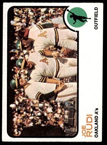 1973 Topps 360 Джо Руди Оукланд Атлетикс (Бейзболна картичка) (всъщност на снимката Джин Тенейс), БИВШ + Атлетикс