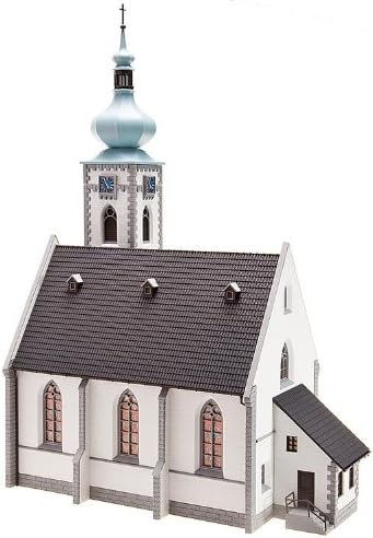 Faller 130490 Селски църква с 2 Куполи ХО Scale Строителен комплект