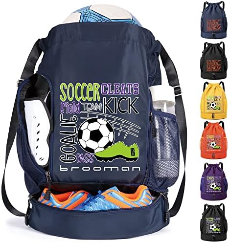 раница Brooman Soccer Bag за Момчета и Момичета за Баскетбол, Футбол и Волейбол с Отделение за топки