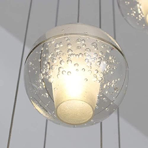 QULACO 6 Светлините на Модерен Тавана Лампа LED Кристална Окачен Лампа за Кухня Дълги Островни Тела Хромирани Полилей с Топла Крушка