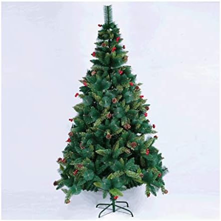 Коледна Изкуствена елха INDYAH Коледа от борови игли с Твърда стойка за дърво, лесна за сглобяване, автоматично въвеждане на