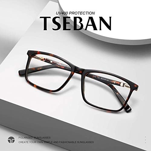 TSEBAN Blue Light Блокер Очила за Жени и Мъже, Ретро Правоъгълни Очила За компютърни игри на Открито, Срещу умората на очите Отблясъци и uv