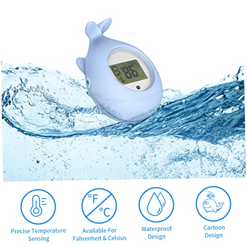 Термометър за вода в детска Ванночке - Дигитален Термометър температурата на водата и Стаен Термометър, Плаващ лихвен играчка-Kit - Лесен за разчитане дисплей, Мигаю?