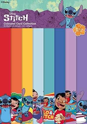 Творчески свят занаяти Lilo & Stitch-Набор от цветни Картички формат А4, Многоцветен