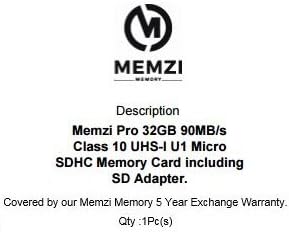 MEMZI PRO 32 GB Class 10 90 MB/s. Карта памет Micro SDHC карта с адаптер за SD и баркод Micro USB за мобилни телефони