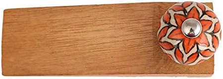 Индийска Дървена рамка, която да запушва за рафтове | Сиво-Бяла рамка, която да запушва Ръчно изработени Клиновидна основа и Защита на врата във формата на листа с ц?