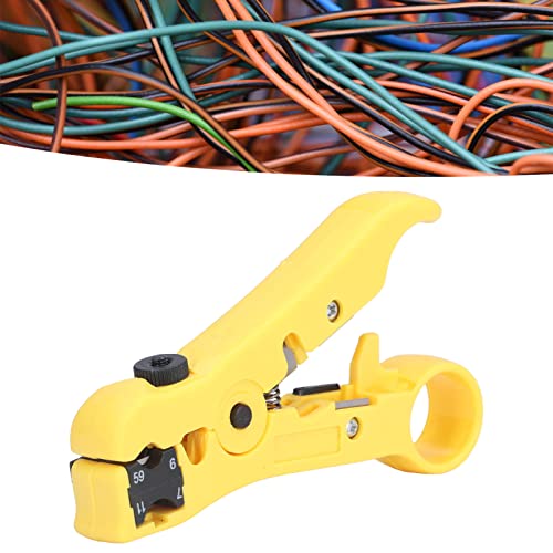 Инструмент за Източване на Rg6 За Източване на Коаксиален кабел Abs Метален Нож За Източване на Коаксиален кабел Многофункционални