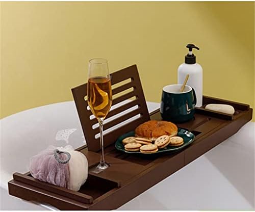 XJJZS Стойка за палети за баня Home Hotel Homestay Стойка за вана Прибиращ щанд за баня в европейски стил (Цвят: B размер: 75-110 * 23 cm)