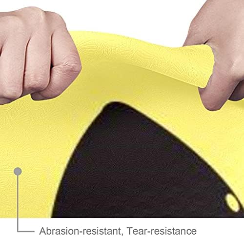 Дебела подложка за йога с жълто модел Siebzeh Anchor Премиум-клас, в екологично Чист Гумена подложка за здраве