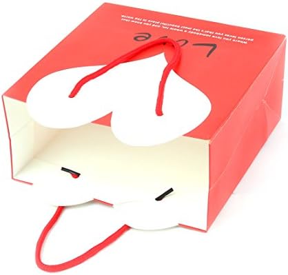 Ruilogod Хартиен Сърдечен Модел Ръчно изработени подаръци за партита, чанта-калъф, притежателите на 19 см x 9 см x 19 см,