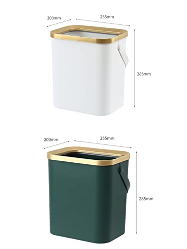 Кофа за боклук WENLII Golden за Кухня и Баня, Четырехстворчатое Пластмасови Пречка за боклук Притискателния тип с капак (Цвят: