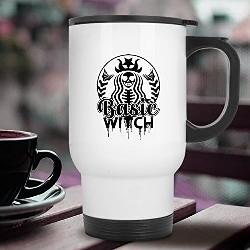 Основна Кафеена Чаша за Вещиците на Хелоуин, Пътна чаша (Бяла чаша)