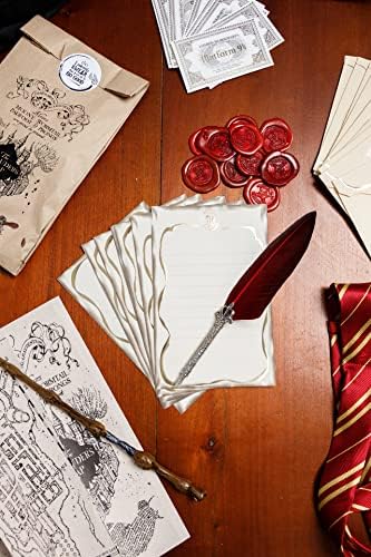 DIDITA - Магически покани на рожден ден в пликове, вдъхновени от света на Хари, с лъскаво покритие от фолио Потър на всички компоненти.