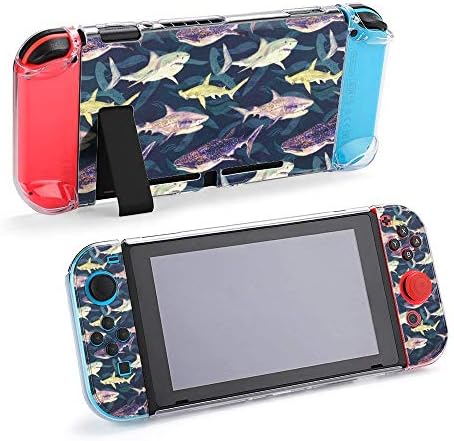 Калъф за Nintendo Switch Shark, Комплект от пет елементи, Защитен Калъф, Аксесоари за Игралната конзола Switch