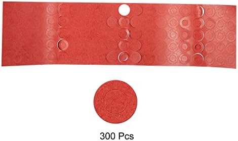 Изолационен Пръстен за изолация на батерията MECCANIXITY 300шт 10,5 мм и Червена Хартиена Залепваща Уплътнение за Клетки