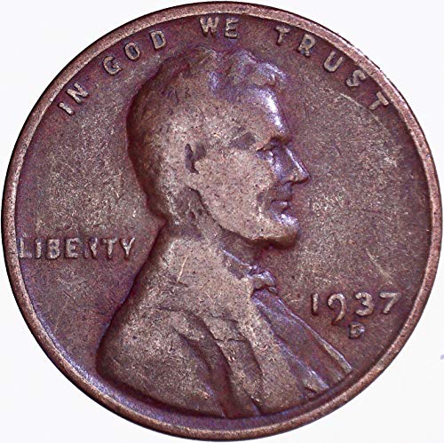 1937 година Линкълн пшеничен цент 1C много тънък