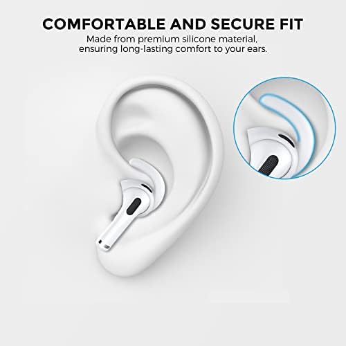 AhaStyle 3 двойки AirPods 3 ушни куката Мини седалките за уши силиконови аксесоари 【Не са поставени в калъф за зареждане на 】 Съвместим с Apple AirPods 3 2021 (голям + средно + малък, ?