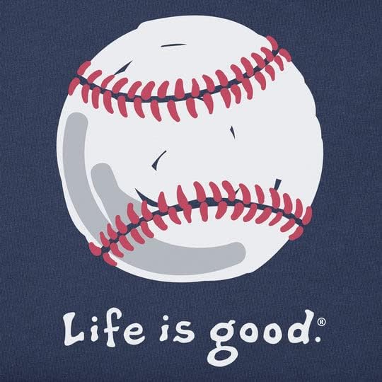 Животът Е Красив. Детска бейзболна тениска SS Crusher Tee, Тъмно Синьо, Голям размер