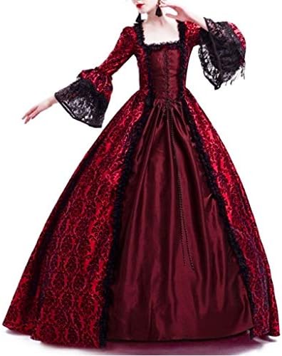 Gcvizuso Средновековна Викторианска Рокля за Жените, Готическата Принцеса Рокля за Абитуриентски, Бални Рокли в стил