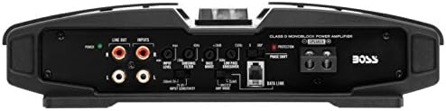 BOSS Audio Systems PD5000 Phantom Авто Моноблочный усилвател с мощност 5000 W, 1, 2, 4 Ома Стабилно клас D с Дистанционно управление на Субуфер