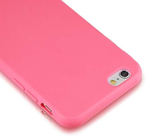 technext020 Калъф за iPhone 6S Плевел в Розов цвят, устойчив на удари ултра тънък Силиконов Калъф от Мек вливат в гел Каучук