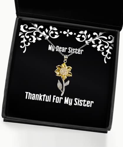 Саркастическое Колие с Отложено във формата на Семе за Сестри, Една за Сестра Ми, за Многократна употреба Подаръци за Старши Сестри