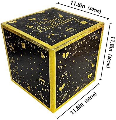 Кутии за бижута честит Рожден Ден от Черното Злато, Декоративна Кутия UNIIDECO с Букви-цифри, Украса на Първия