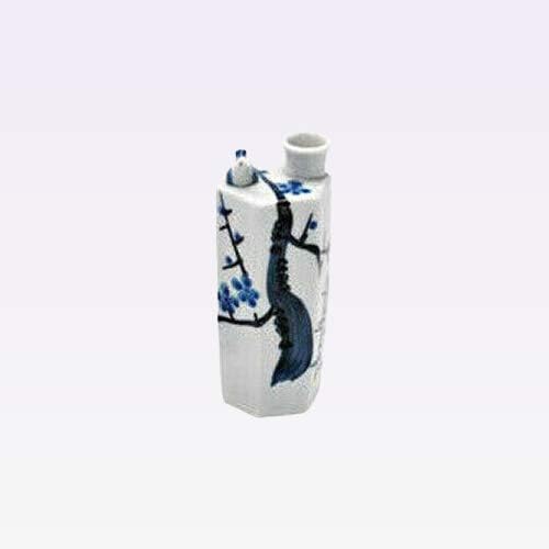 Tokyo Matcha Selection - Комплект бутилки за сервиране саке Токкури със сливи - готварски Съдове Mino [Стандартна