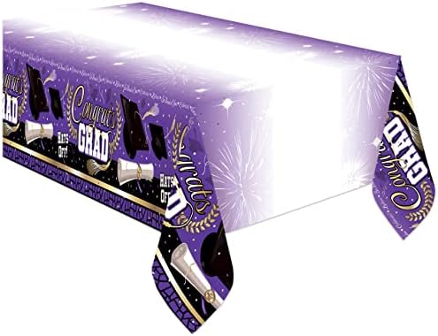 Подаренная съкровище Лилава покривка за бала - Опаковка от 1 Покривки за бала 54 x 108 инча - Аксесоари за абитуриентски партита