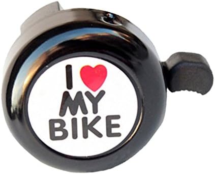 ODEROL LIANXIAO - Полезен Велосипеден Звънец, Аларма за сърцето, Метален Рог на Волана, Професионални Аксесоари За Велосипеди, Пръстен за Разговор (Червена) (Цвят: черен)