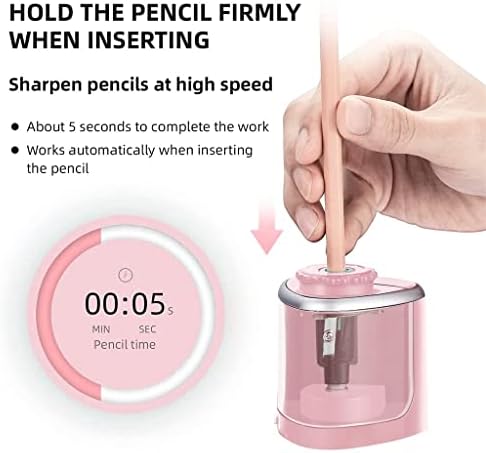 Преносими Електрически острилка за моливи QUUL за Бързо заточване на Подходяща Острилка за моливи