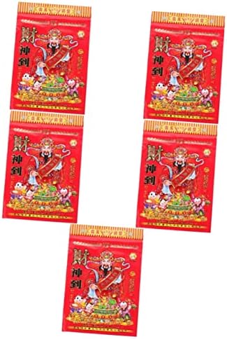 Tofficu 5шт 2023 Разкъсан Ръчно Стар Алманах Мини-Зайче Мини Плакати на Китайски Декор 2023 Традиционен Китайски