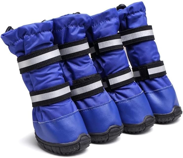 LEPSJGC/ Водоустойчив обувки за домашни любимци, улични обувки, устойчива на плъзгане непромокаемая обувки за домашни любимци, обувки със среден размер (Цвят: D, размер: