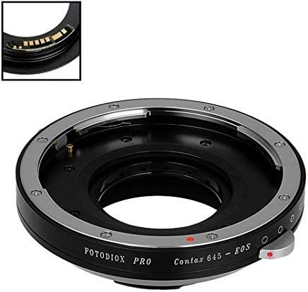 Адаптер за закрепване на обектива Fotodiox Pro е съвместим с огледален обектив Yashica 230 AF към корпуса на фотоапарата Canon EOS (EF, EF-S), на стена с D/SLR - с чип за потвърждение на фок