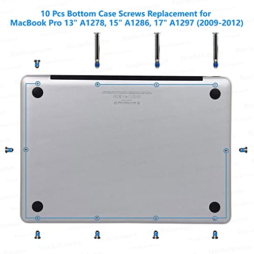 Подмяна на винта на долния корпус 10 бр. за MacBook Pro 13A1278, 15A1286, 17A1297 (2009-2012 г.)
