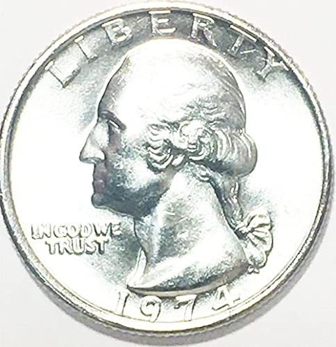 1974 P,D BU Washington Quarters Choice Комплект от 2 монети, Монетен двор на САЩ, без да се прибягва