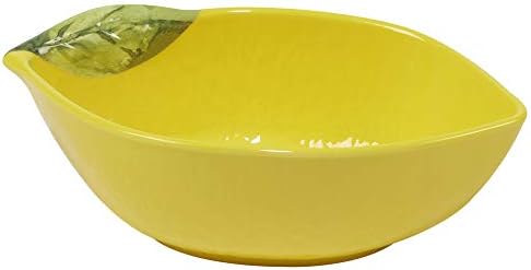 Набор от Сервировочных мисок от Меламин с Кора от лимон 3-D Лимон, Certified International, 5 бр., Многоцветен