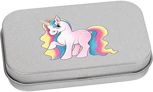 Метална Лидице кутия за канцеларски материали Azeeda 'Rainbow Unicorn' на оса /Кутия за съхранение (TT00084315)