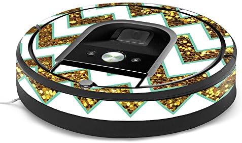 Кожата MightySkins е Съвместима с роботизированным с прахосмукачка iRobot Roomba 960 - Брилянтен Шеврон | Защитно, здрава и