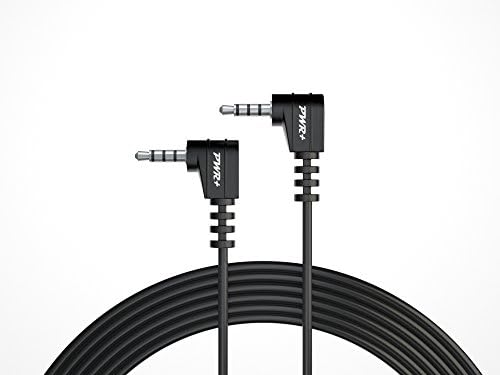 PWR + Удължен кабел с дължина от 6 фута, аудио - и видеокабель 3.5 мм, който свързва екран с телевизор, AV кабел,