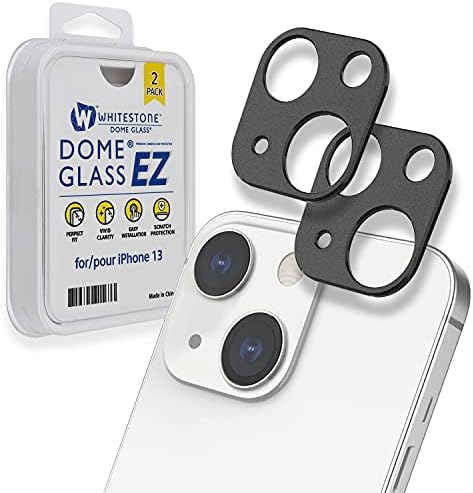 [Куполна камера EZ] Защитно фолио за камерата и Apple iPhone 13 (6,1 инча) от Whitestone [Настройка на едно натискане
