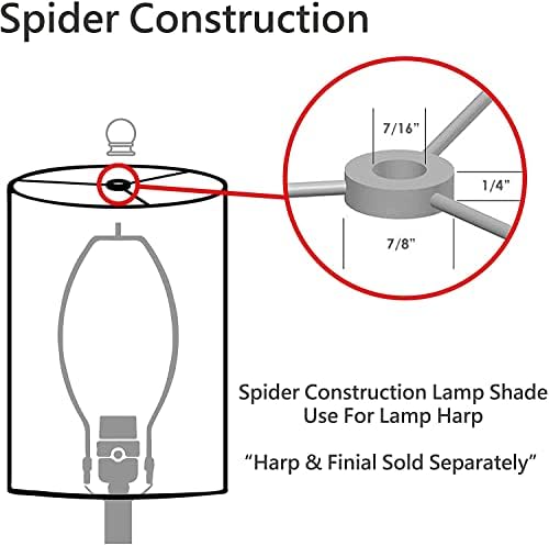 Aspen Creative 33005A, Преходен Плиссированный Лампа във формата на паяк в стил Империя, черен, ширина 9 см (5 x 9x 7)