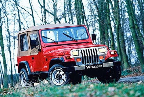21Дълъг Камшик Черно От Неръждаема Антена Подмяна на Стълбове Мощност Радио за Jeep Wrangler YJ TJ 1987-2006