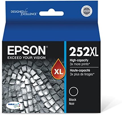 Касета Epson T252 DURABrite Ultra Ink голям капацитет Черен EPSON T252 DURABrite Ultra Ink Стандартен капацитет Жълта и EPSON T252 DURABrite Ultra Ink Стандартен капацитет синя