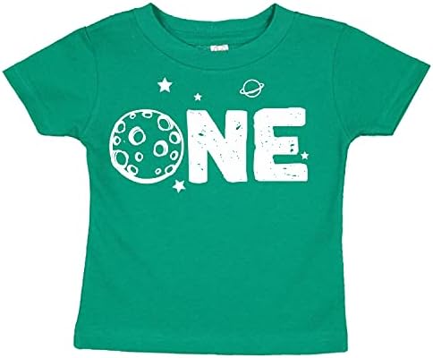Тениска с надпис One Year Old 1st Birthday по темата на космическото пространство За новородени (различни цветове)