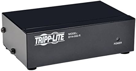 Трип Lite 2-port VGA сплитер с усилване на сигнала за видео с висока резолюция, 350 Mhz, 2048x1536 (HD15 M/2xF) (B114-002-R)