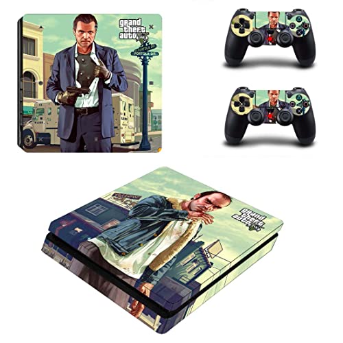 За PS5 ДИСК С играта Grand GTA Theft And Auto Стикер на корицата на PS4 или PS5 За конзолата PlayStation 4 или 5 и контролери Vinyl Стикер DUC-5882